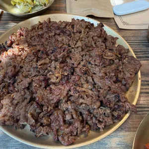석쇠불고기 접시